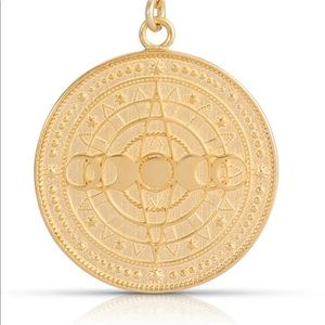 Lunar Phases Coin Necklace by Jurate